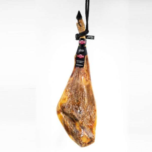Jamón Bellota 100% Ibérico Dehesa Extremadura Castillo Azuaga - pieza, de 8 a 9 kgs.