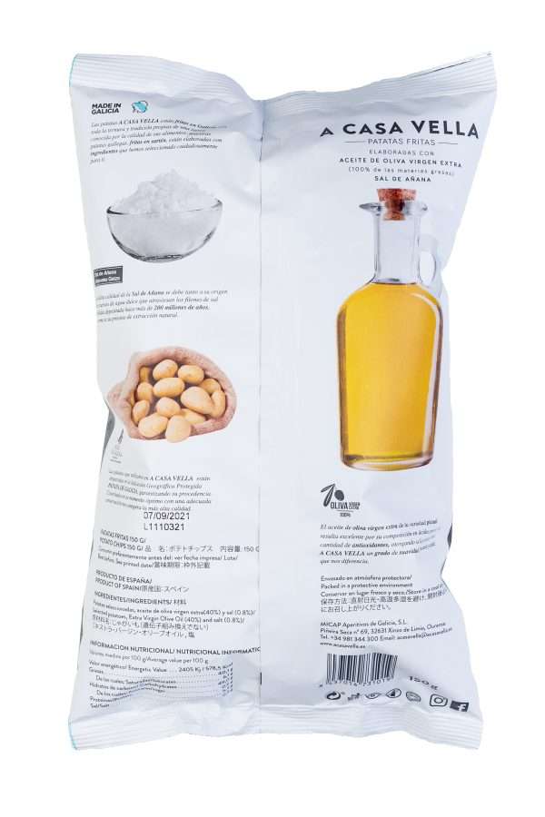 Patatas fritas en sartén, A Casa Vella, 1 bolsa 150 gr. - Imagen 2