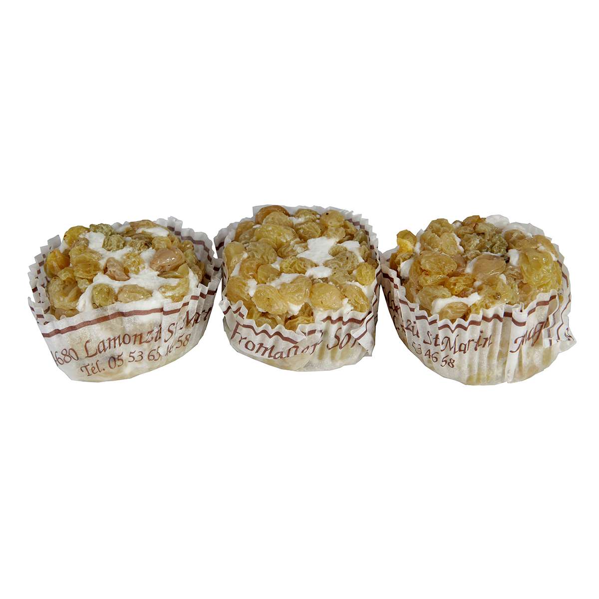Queso de cabra con pasas, 100 g. aprox.