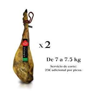 1-pack-de-2-jamones-de-cebo-de-Guijuelo,-piezas-de-7-a-7.5-kg-ALVAREZ-SELECCION